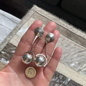 Sterling silver dangle earrings